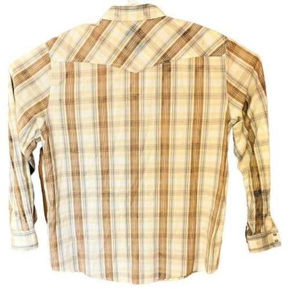 (3) Original Route 66 Men's Pearl Snap Down Casual Dress Plaid Shirts-Size Large - Picture 11 of 12
